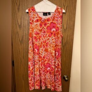 Cynthia Rowley Orange and Pink Floral Dress